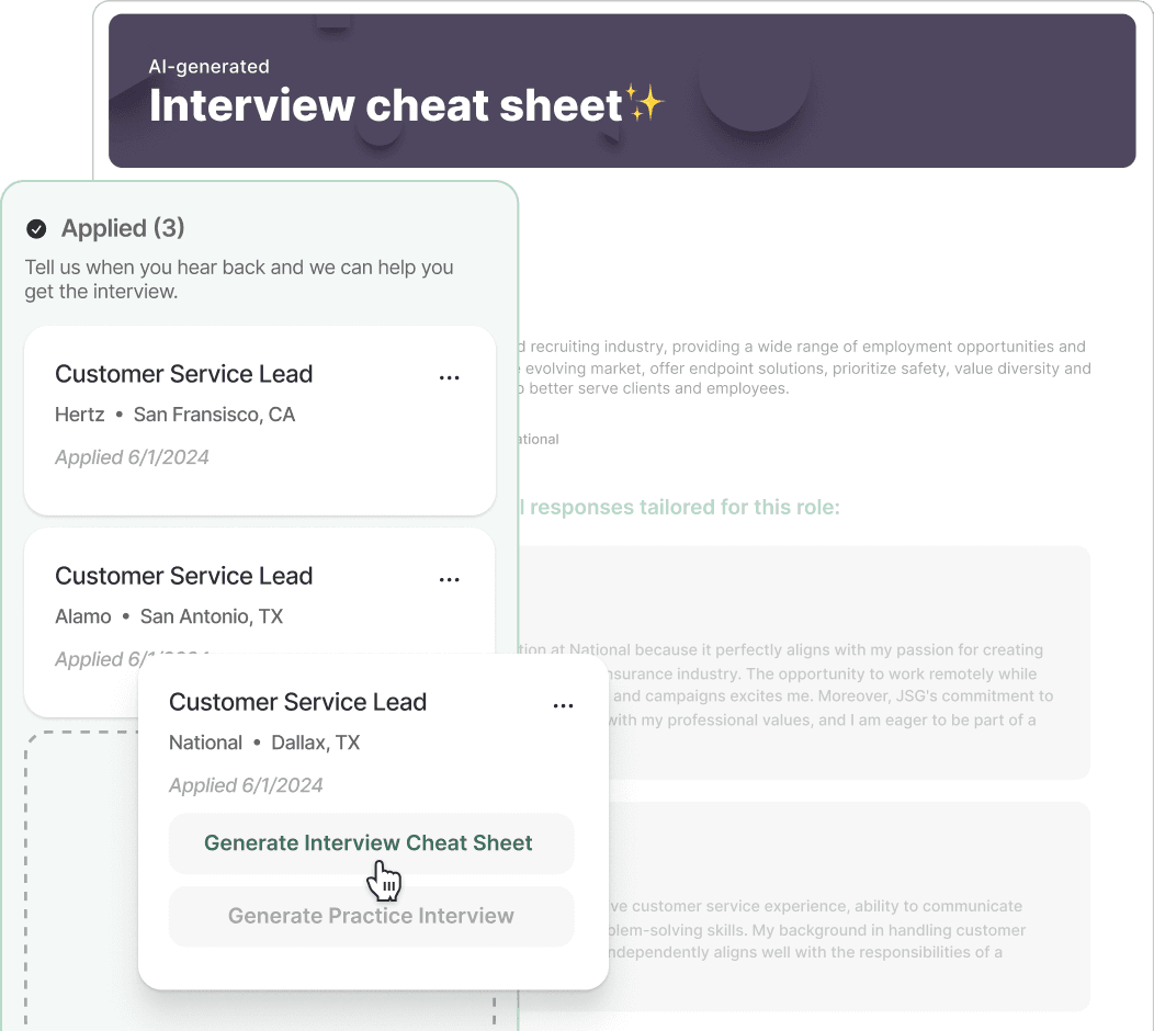 AI Interview Cheat Sheet