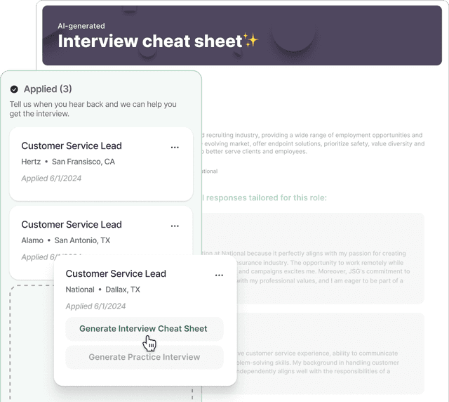 EarnBetter - Interview Cheat Sheets
